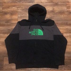 The North Face Black & Gray Logo Hoodie Jacket